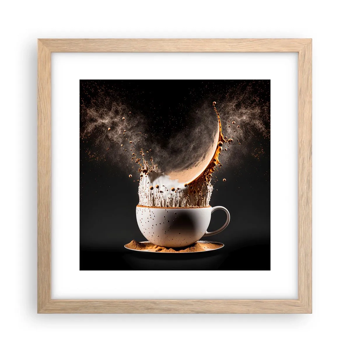 Affiche dans un chêne clair - Poster - Une explosion de saveur - 30x30 cm