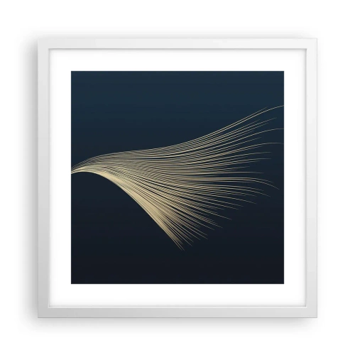 Affiche dans un cadre blanc - Poster - Comme les cheveux d'un ange - 40x40 cm