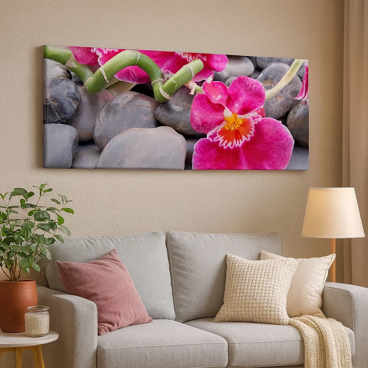 Impression sur toile - Image sur toile - Refroidir et chauffer - 30x30 cm