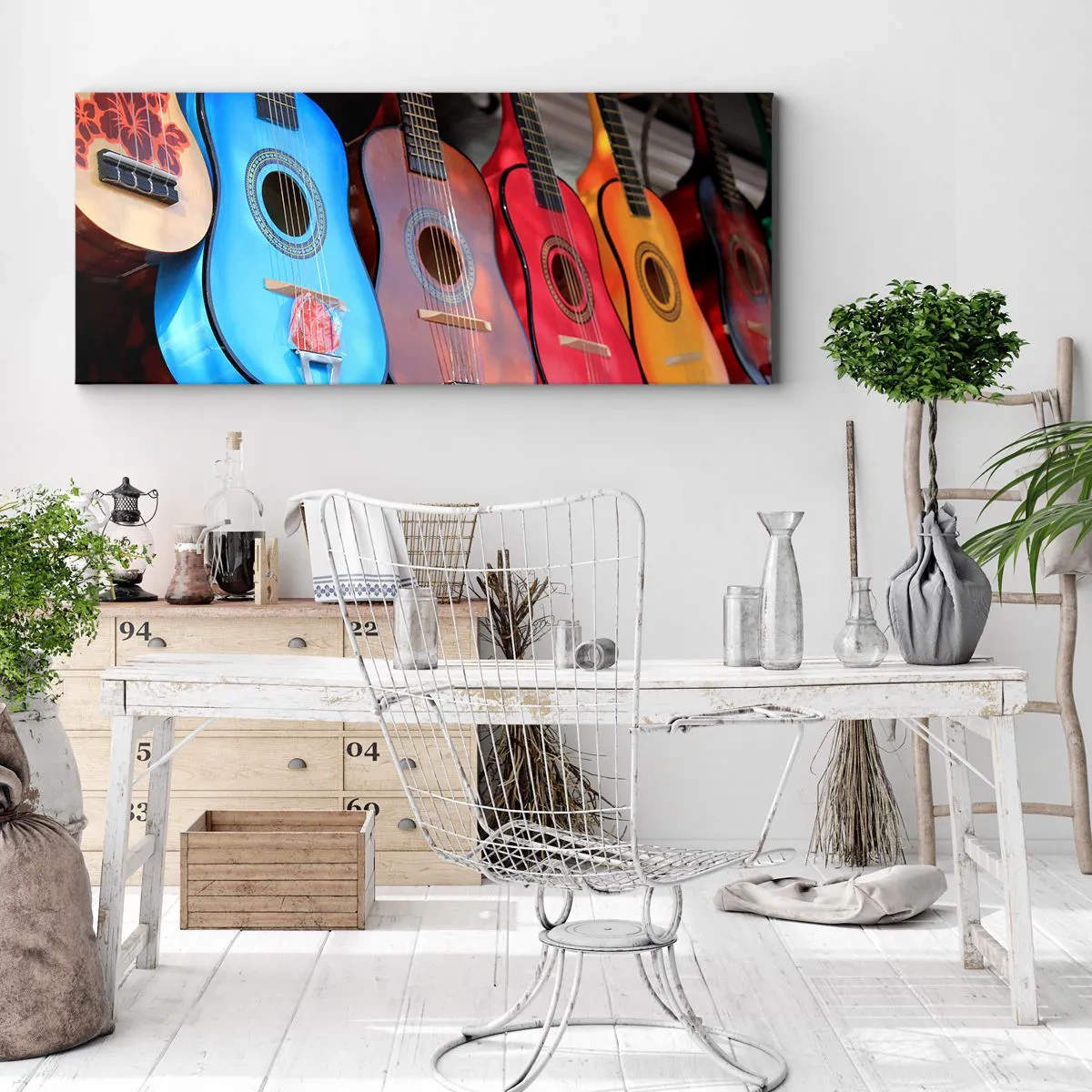 Impression sur toile - Image sur toile - Ambiance latine - 90x30 cm