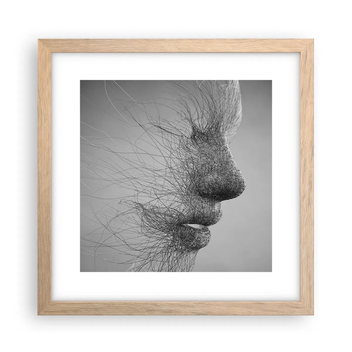 Affiche dans un chêne clair - Poster - L'esprit du vent - 30x30 cm