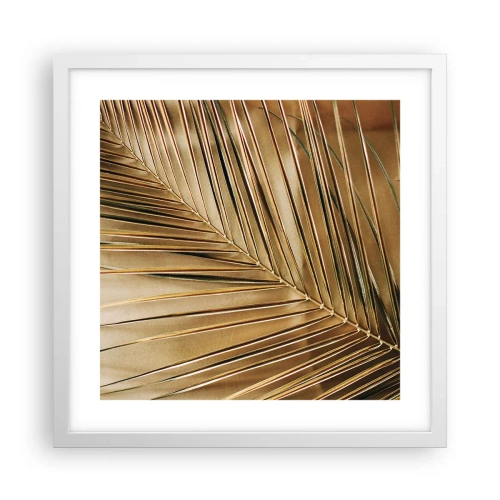 Affiche dans un cadre blanc - Poster - Colonnade naturelle - 40x40 cm