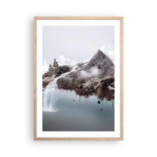 Affiche dans un chêne clair - Poster - L'oeil du surréaliste - 50x70 cm