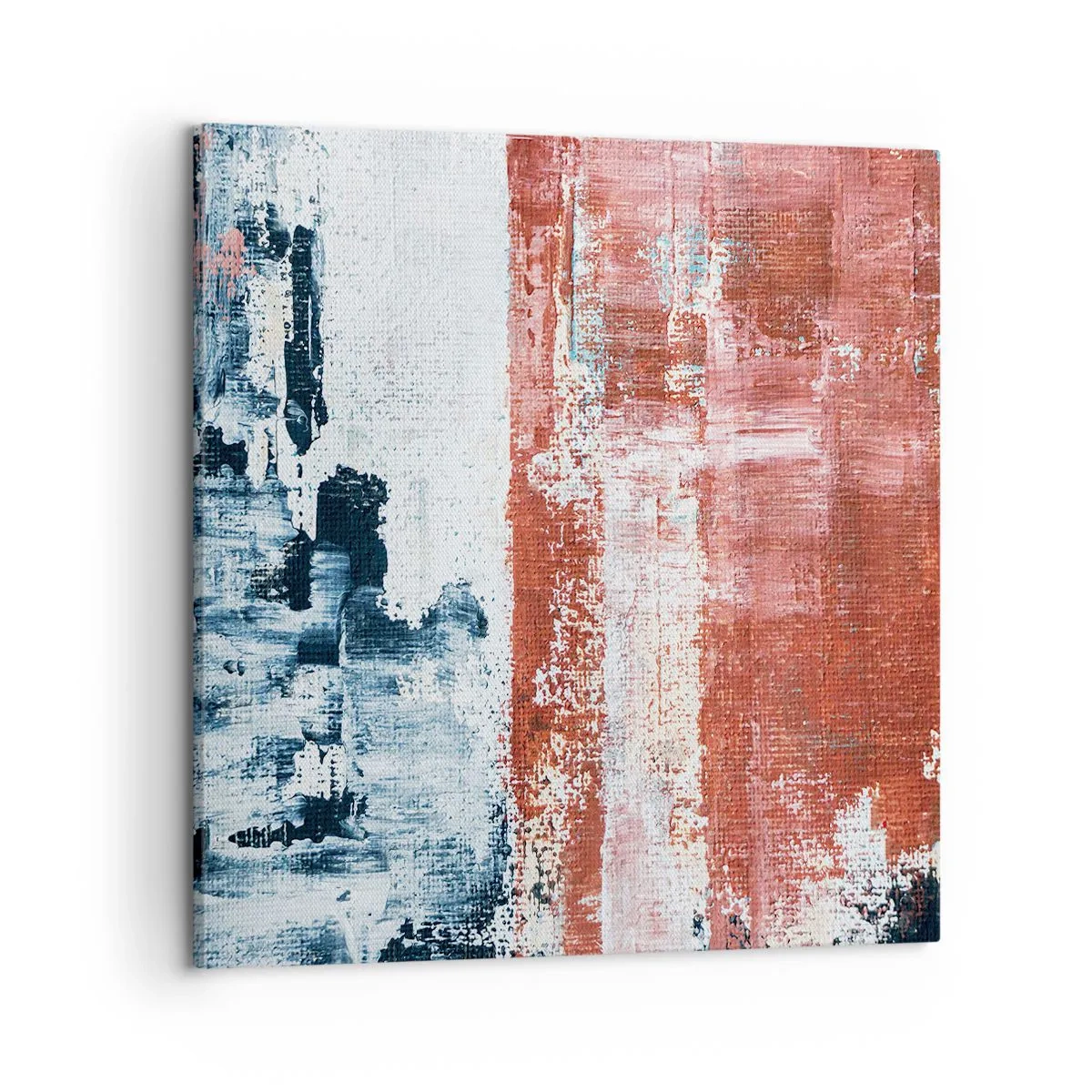 Impression sur toile - Image sur toile - Moitié-moitié abstrait - 50x50 cm