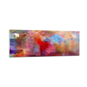 Impression sur verre - Image sur verre - Regardez à l'intérieur de l'arc-en-ciel - 90x30 cm