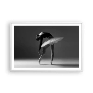 Affiche dans un cadre blanc - Poster - Belle ballerine - 91x61 cm