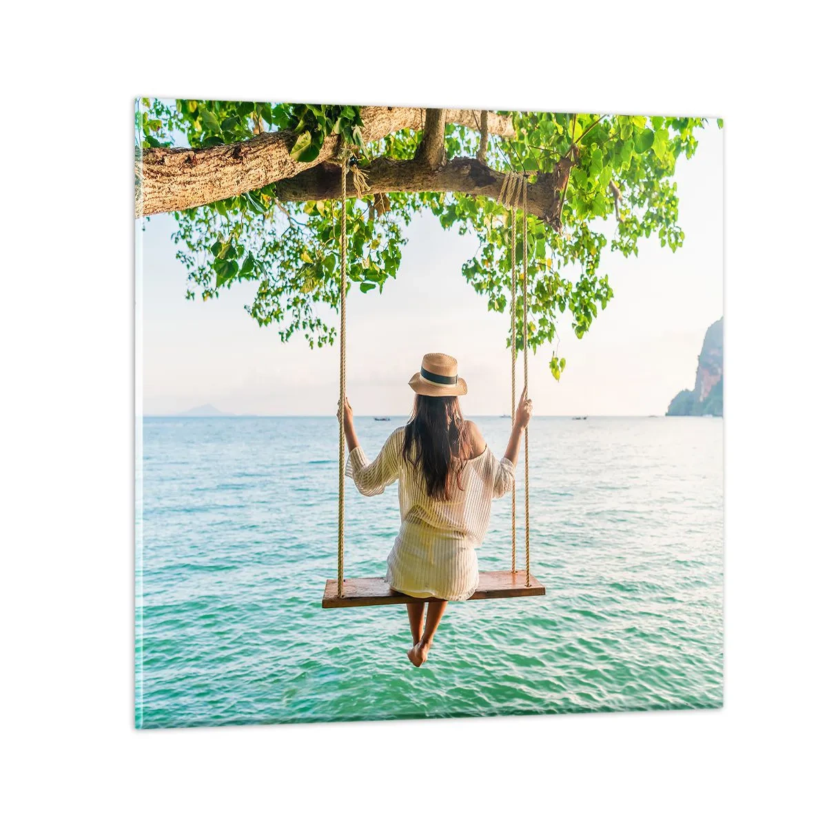 Impression sur verre - Image sur verre - La vie est belle - 60x60 cm