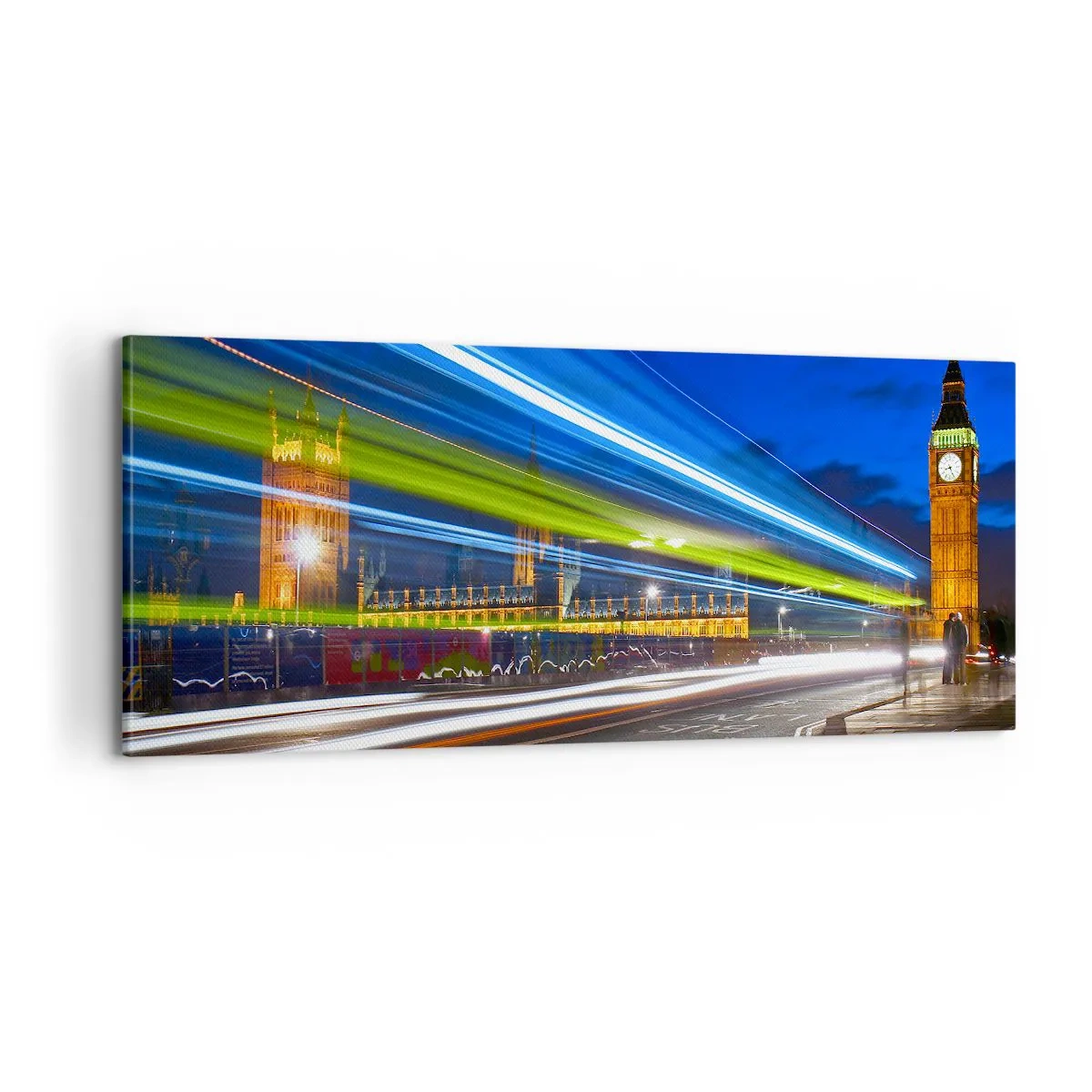 Impression sur toile - Image sur toile - Sous l'œil de Big Ben - 100x40 cm