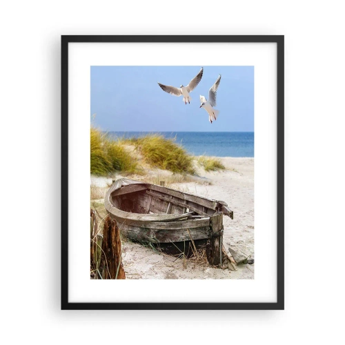 Affiche dans un cadre noir - Poster - Bain de vent - 40x50 cm