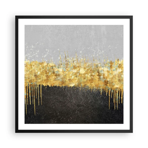 Affiche dans un cadre noir - Poster - Vers l'intérieur et vers le haut - 60x60 cm