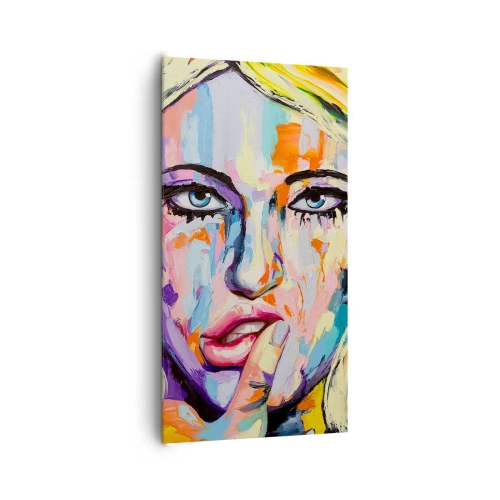 Impression sur toile - Image sur toile - Regarde-la droit dans les yeux - 65x120 cm