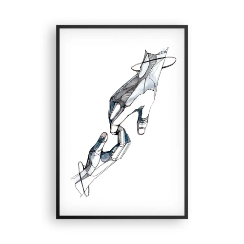 Affiche dans un cadre noir - Poster - Un bon geste - 61x91 cm