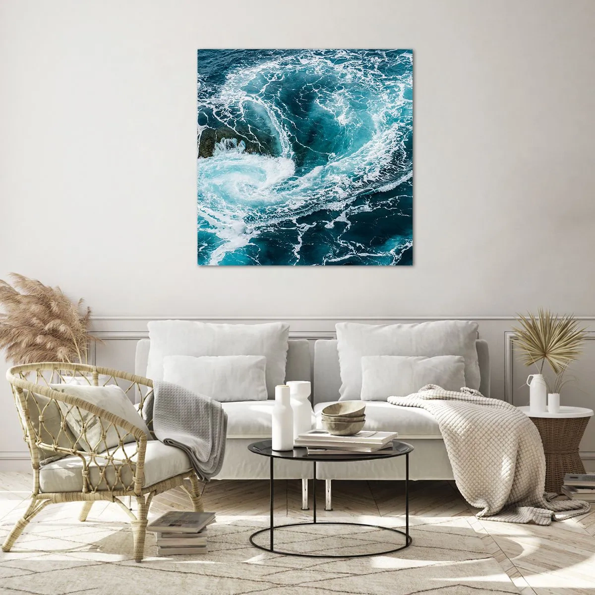 Impression sur verre - Image sur verre - La porte vers le centre de la Terre - 50x50 cm