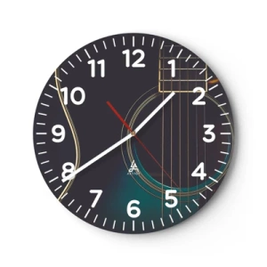 Horloge murale - Pendule murale - Le calme avant la tempête - 40x40 cm