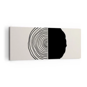 Impression sur toile - Image sur toile - Moitié-moitié - 100x40 cm