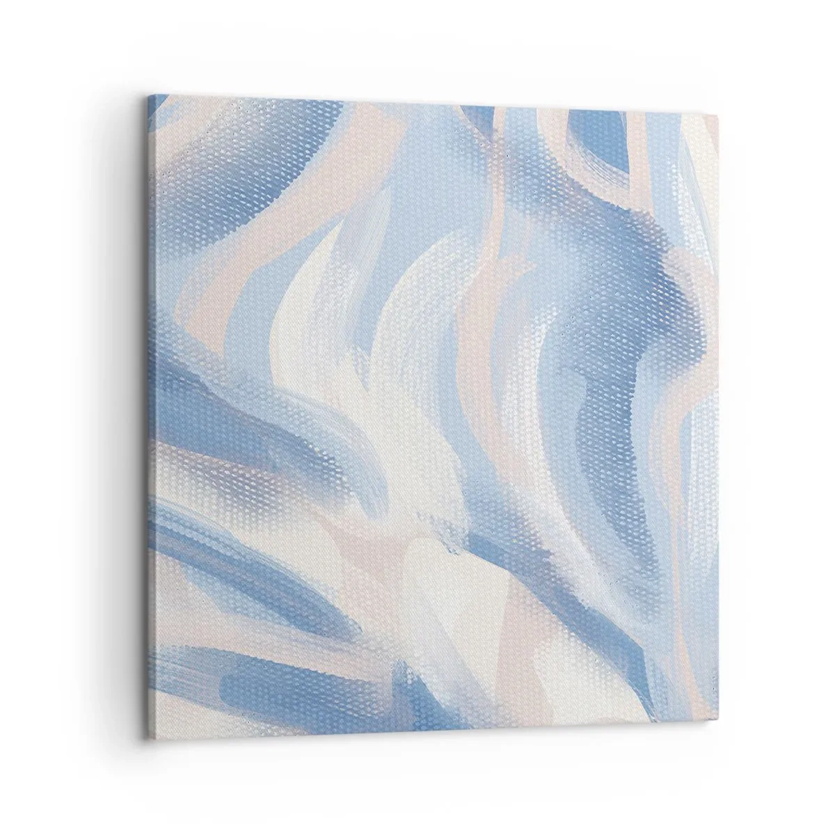 Impression sur toile - Image sur toile - Vagues bleues - 60x60 cm