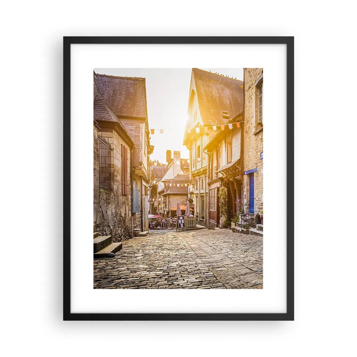 Affiche dans un cadre noir - Poster - Aux confins du monde - 40x50 cm