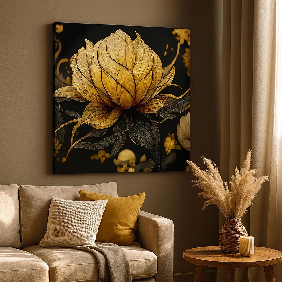 Impression sur toile - Image sur toile - Fragilité subtile - 30x30 cm