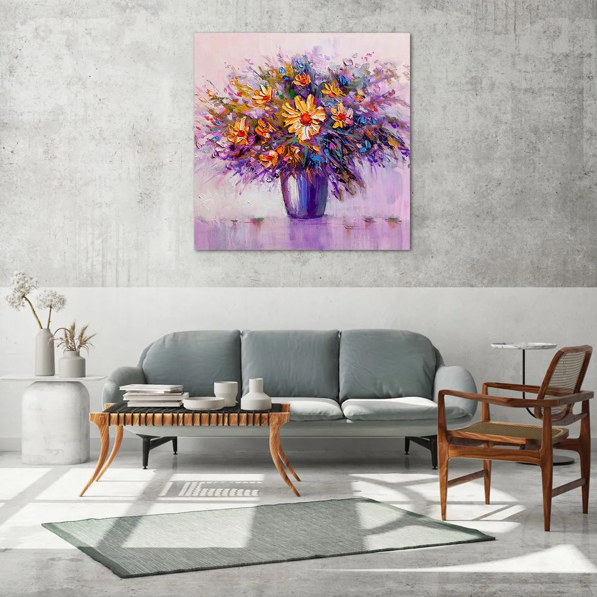 Impression sur verre - Image sur verre - Ça sent bon, ça a l'air doux - 40x40 cm