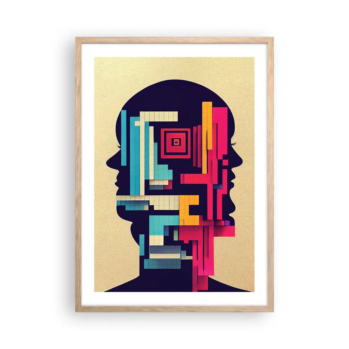 Affiche dans un chêne clair - Poster - De nouvelles obligations - 50x70 cm