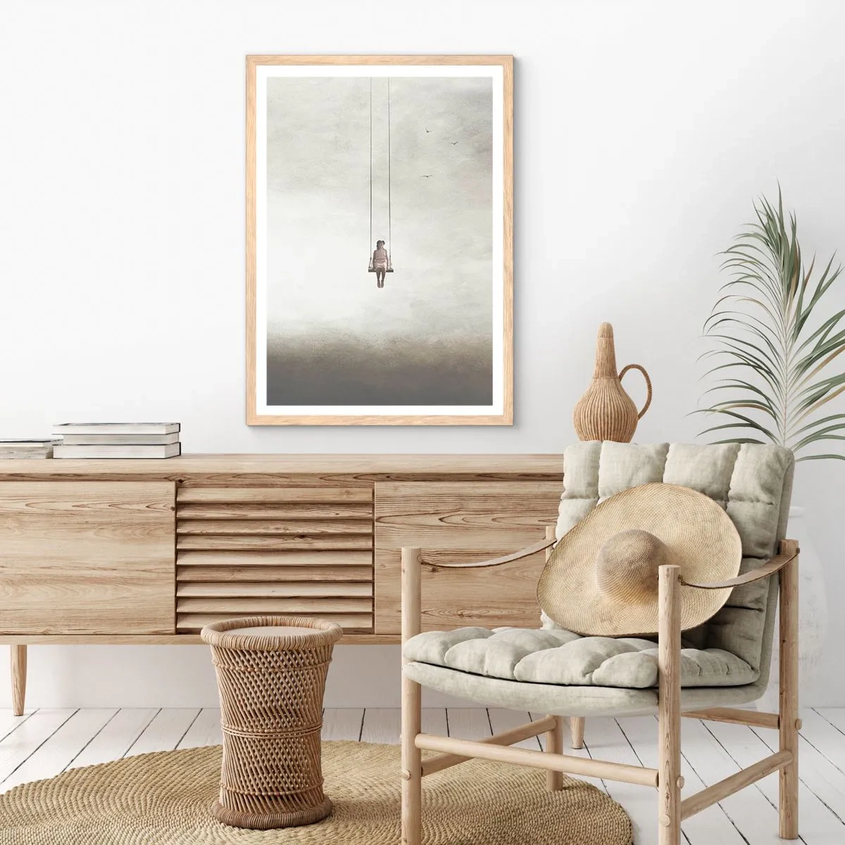 Affiche dans un chêne clair - Poster - Enfant en nous - 30x40 cm