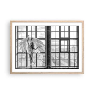 Affiche dans un chêne clair - Poster - La ville des anges? - 70x50 cm