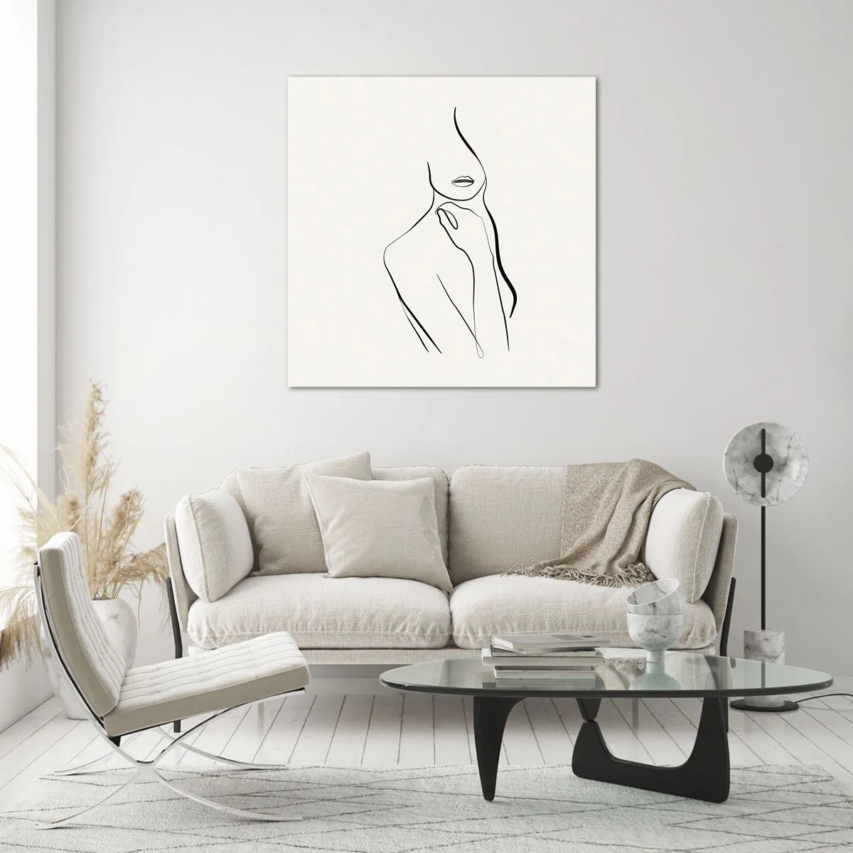 Impression sur verre - Image sur verre - Vague de mélancolie - 50x50 cm