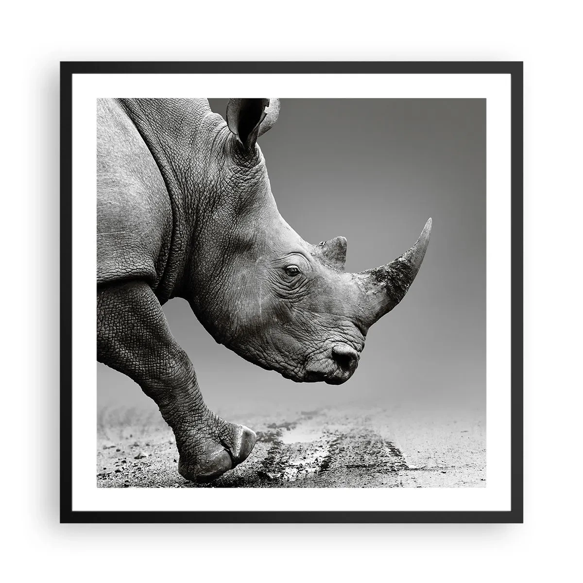 Affiche dans un cadre noir - Poster - Force inarrêtable - 60x60 cm