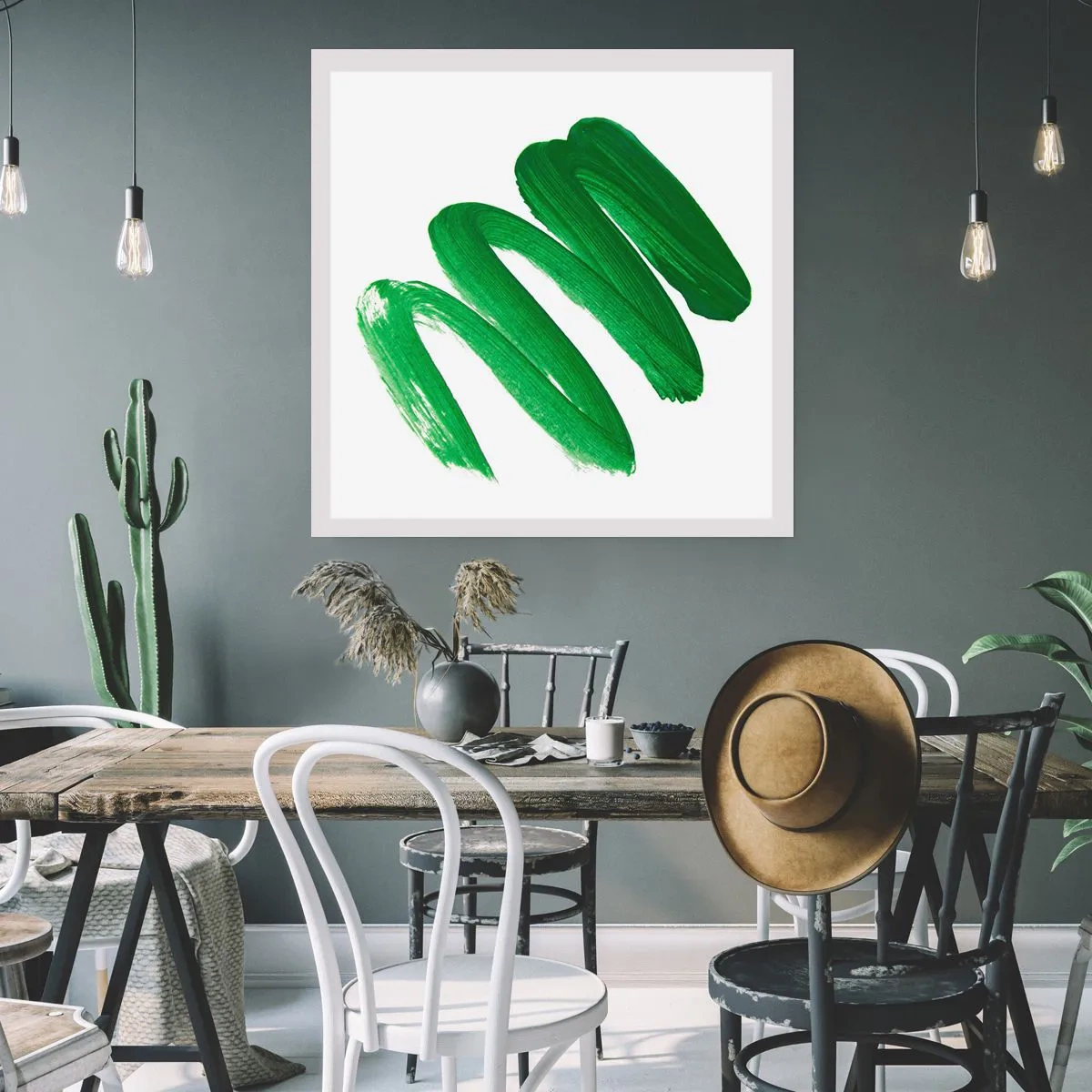 Affiche - Poster - Blague verte - 60x60 cm