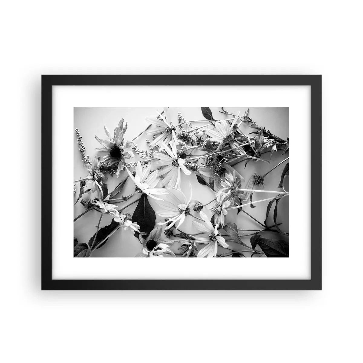 Affiche dans un cadre noir - Poster - Non-un bouquet de fleurs - 40x30 cm