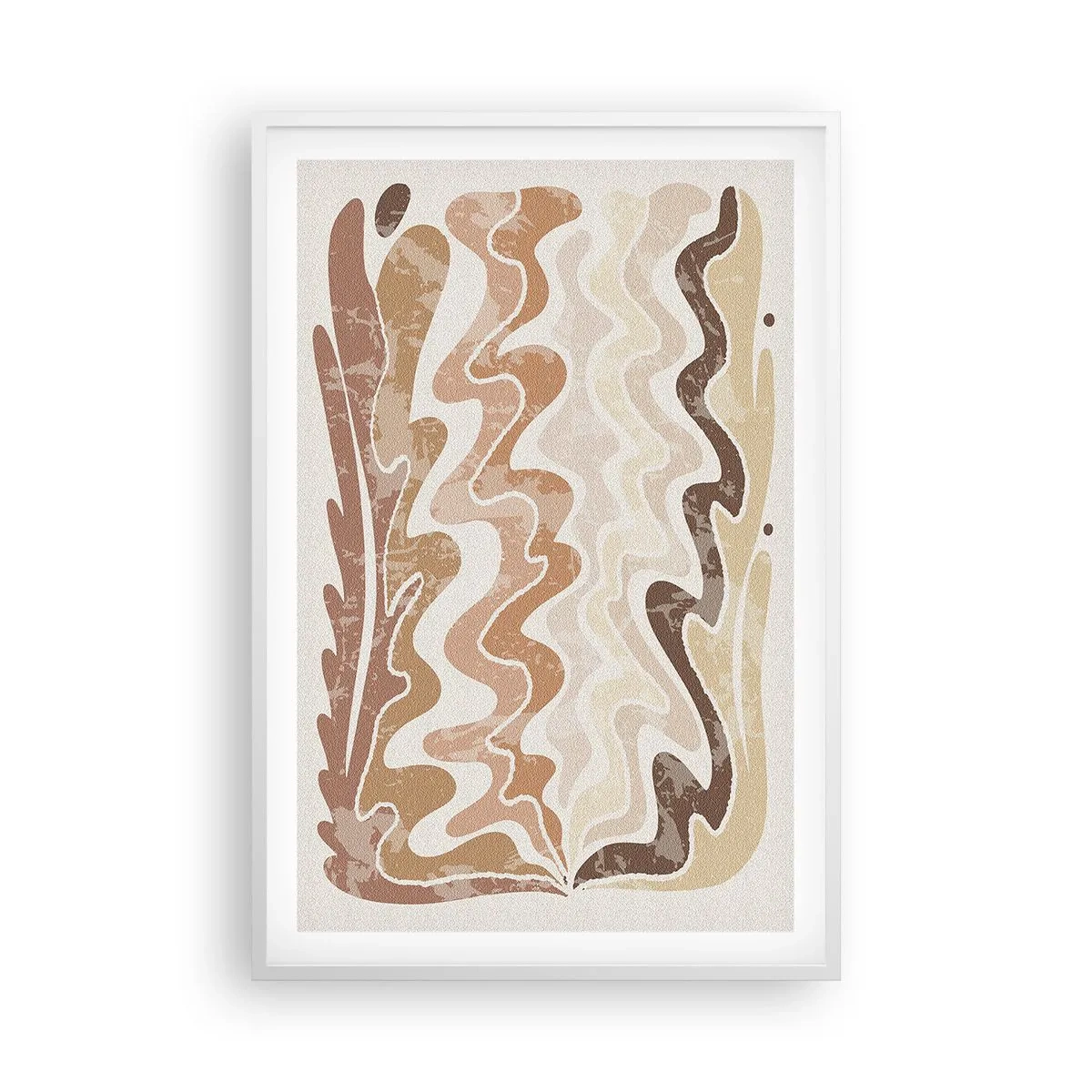 Affiche dans un cadre blanc - Poster - Bonne énergie – bonnes émotions - 61x91 cm