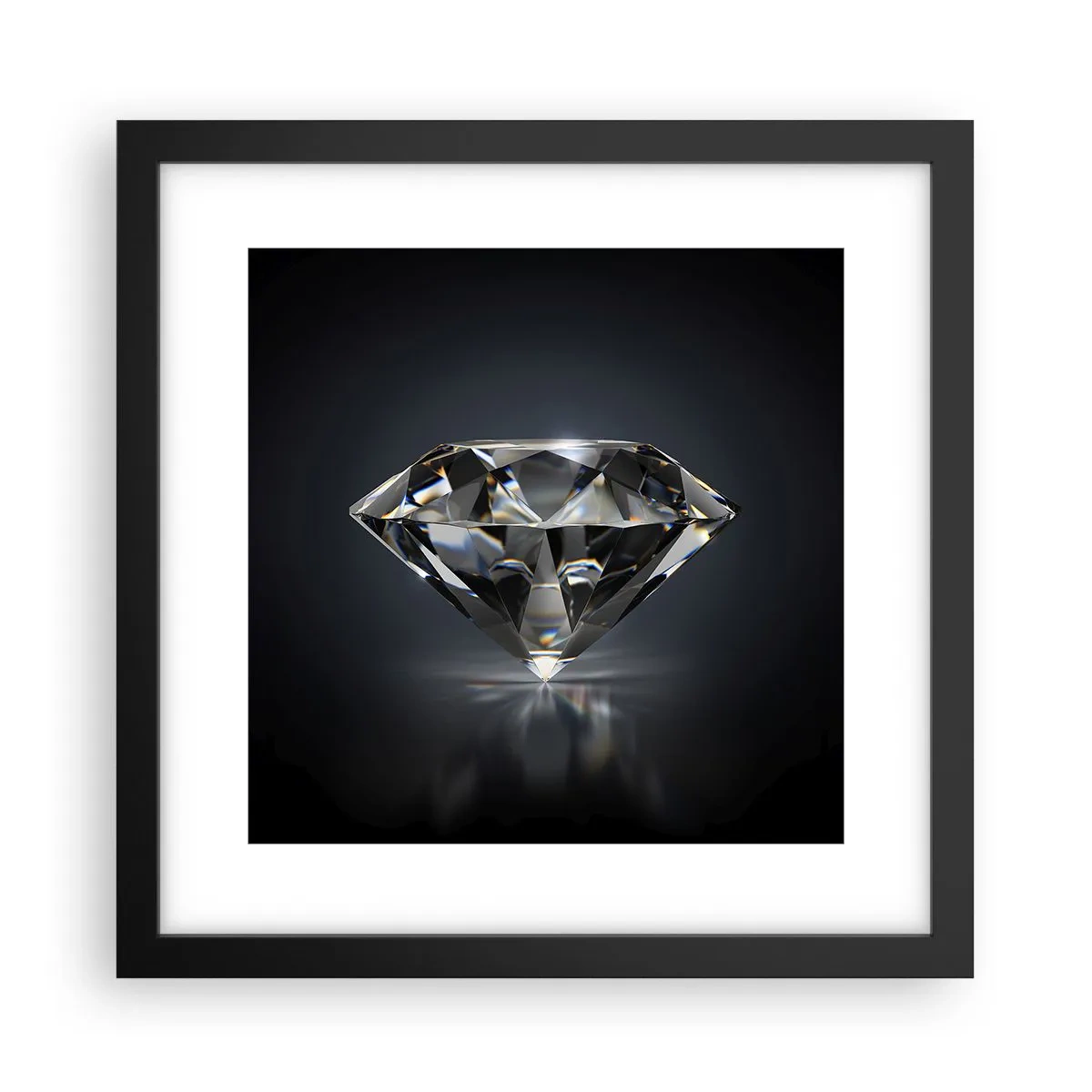 Affiche dans un cadre noir - Poster - La meilleure amie - 30x30 cm