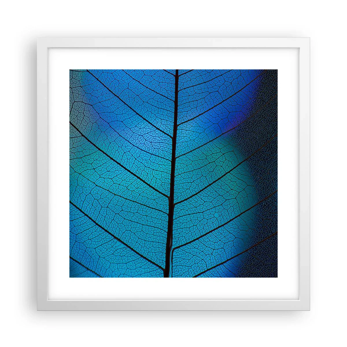 Affiche dans un cadre blanc - Poster - Construction complexe - 40x40 cm