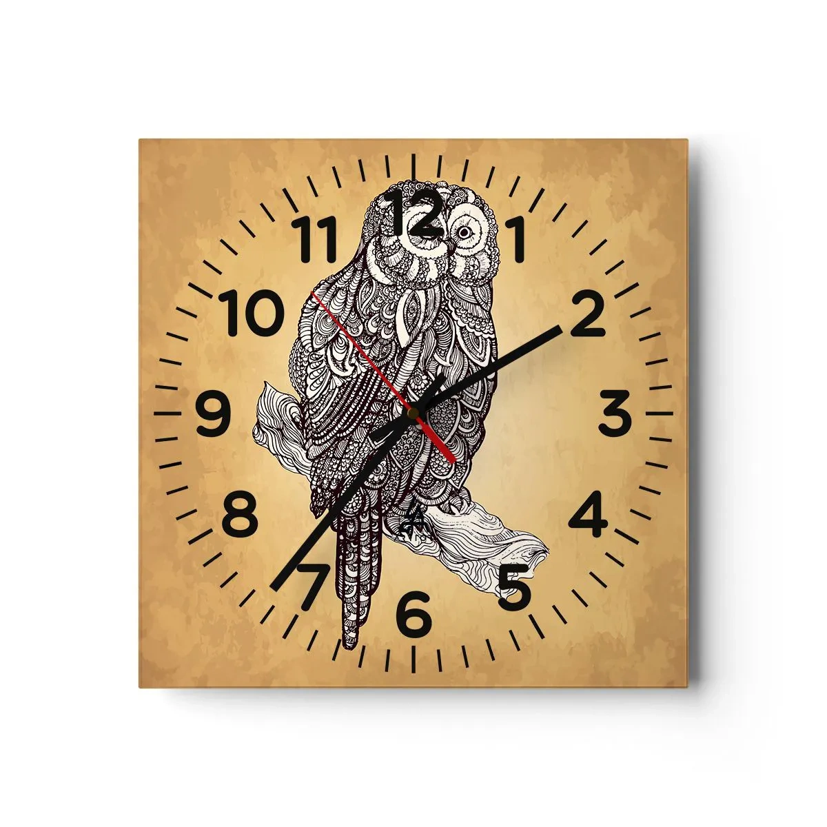 Horloge murale - Pendule murale - Ornements complexes de sagesse - 40x40 cm