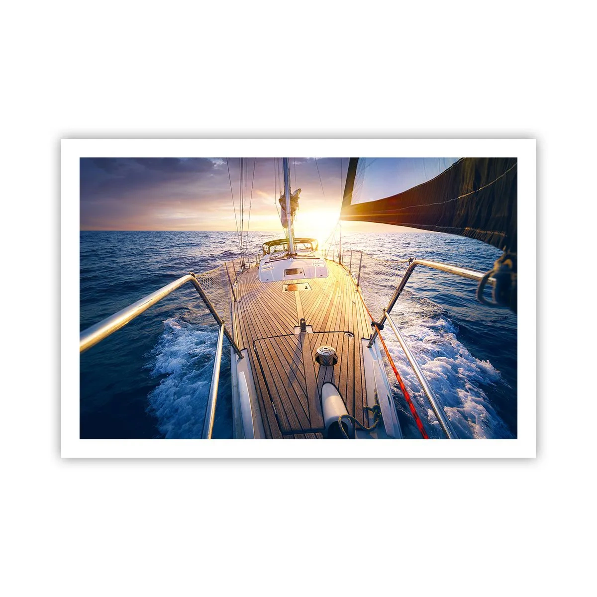 Affiche - Poster - Courir sur les vagues - 91x61 cm