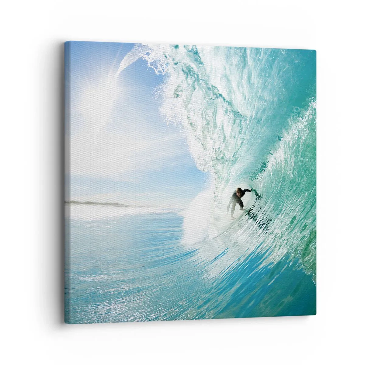Impression sur toile - Image sur toile - Toujours sur la vague - 30x30 cm