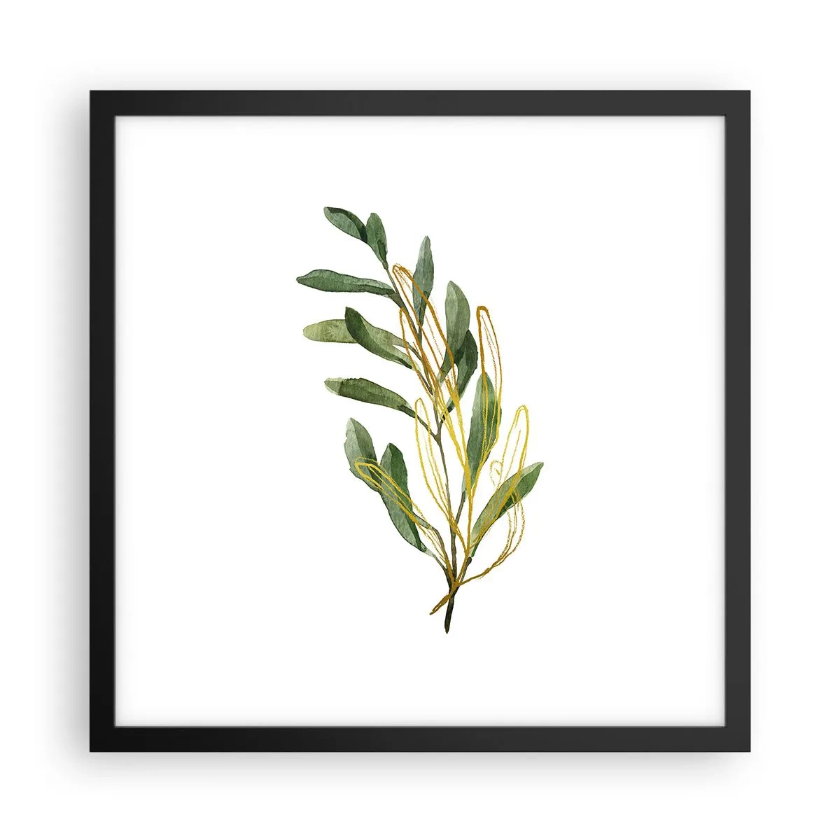 Affiche dans un cadre noir - Poster - Tout ce qui est bon - 40x40 cm