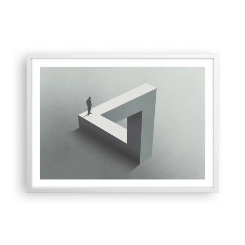 Affiche dans un cadre blanc - Poster - Mais c'est possible - 70x50 cm