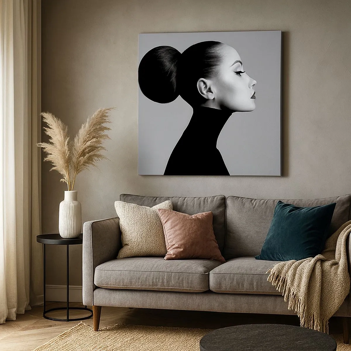 Impression sur toile - Image sur toile - Néfertiti moderne - 30x30 cm