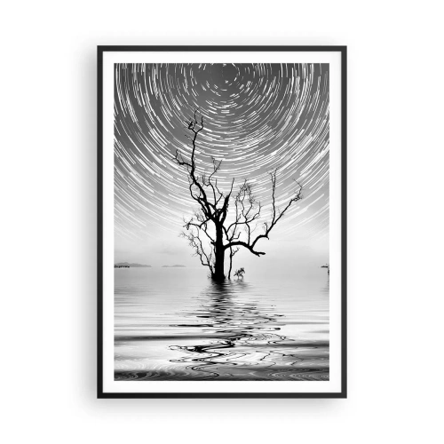 Affiche dans un cadre noir - Poster - La symphonie de la nature - 70x100 cm