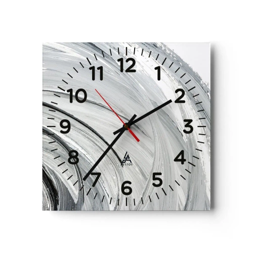 Horloge murale - Pendule murale - Composition orbitale - 30x30 cm