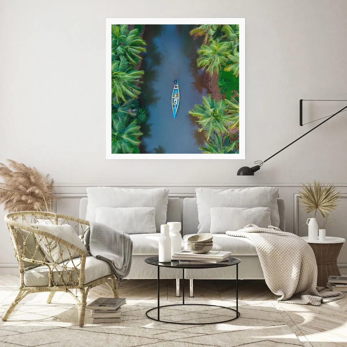 Affiche - Poster - Sur un sentier tropical - 30x30 cm