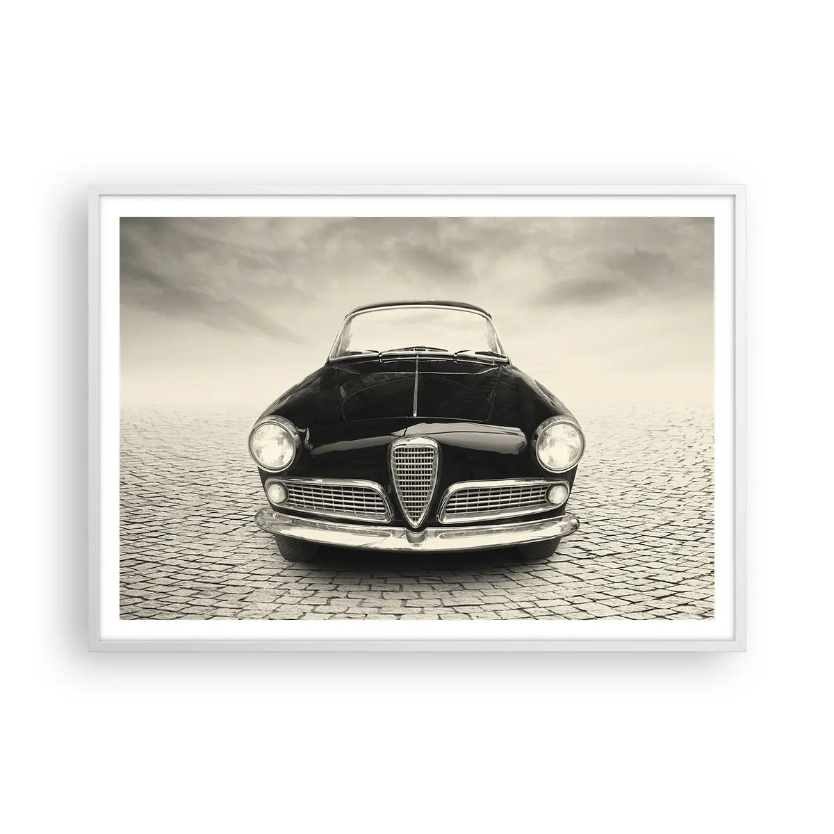 Affiche dans un cadre blanc - Poster - Et alors! Tu ne m'aime pas? - 100x70 cm