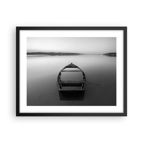 Affiche dans un cadre noir - Poster - Nostalgie et mélancolie - 50x40 cm