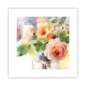 Affiche - Poster - Délicat comme l'aquarelle - 30x30 cm