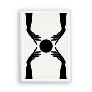 Affiche dans un cadre blanc - Poster - Signe secret - 70x100 cm