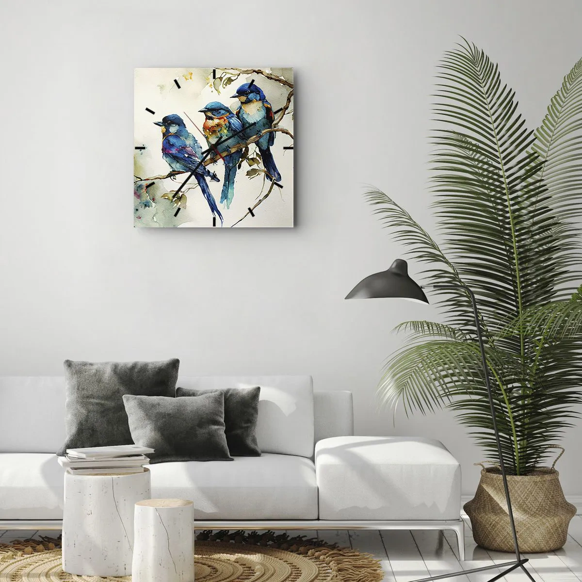 Horloge murale - Pendule murale - A-t-il été offensé ? - 40x40 cm