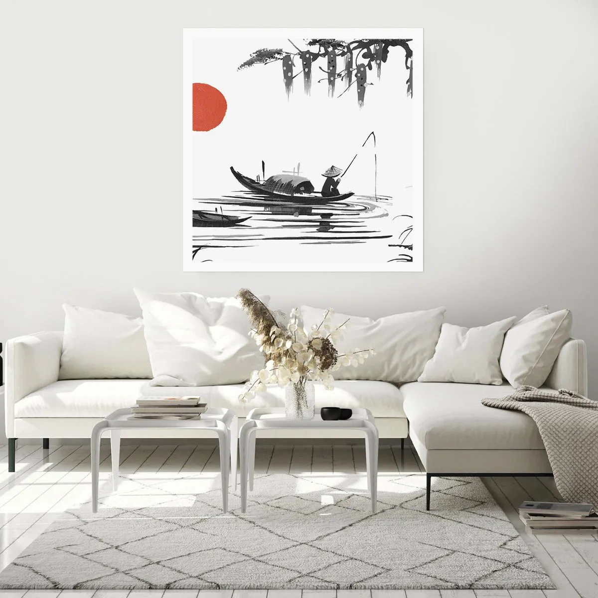 Affiche - Poster - Après-midi asiatique - 30x30 cm