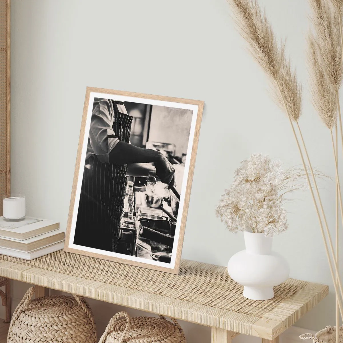 Affiche dans un chêne clair - Poster - Alchimie des saveurs - 40x50 cm