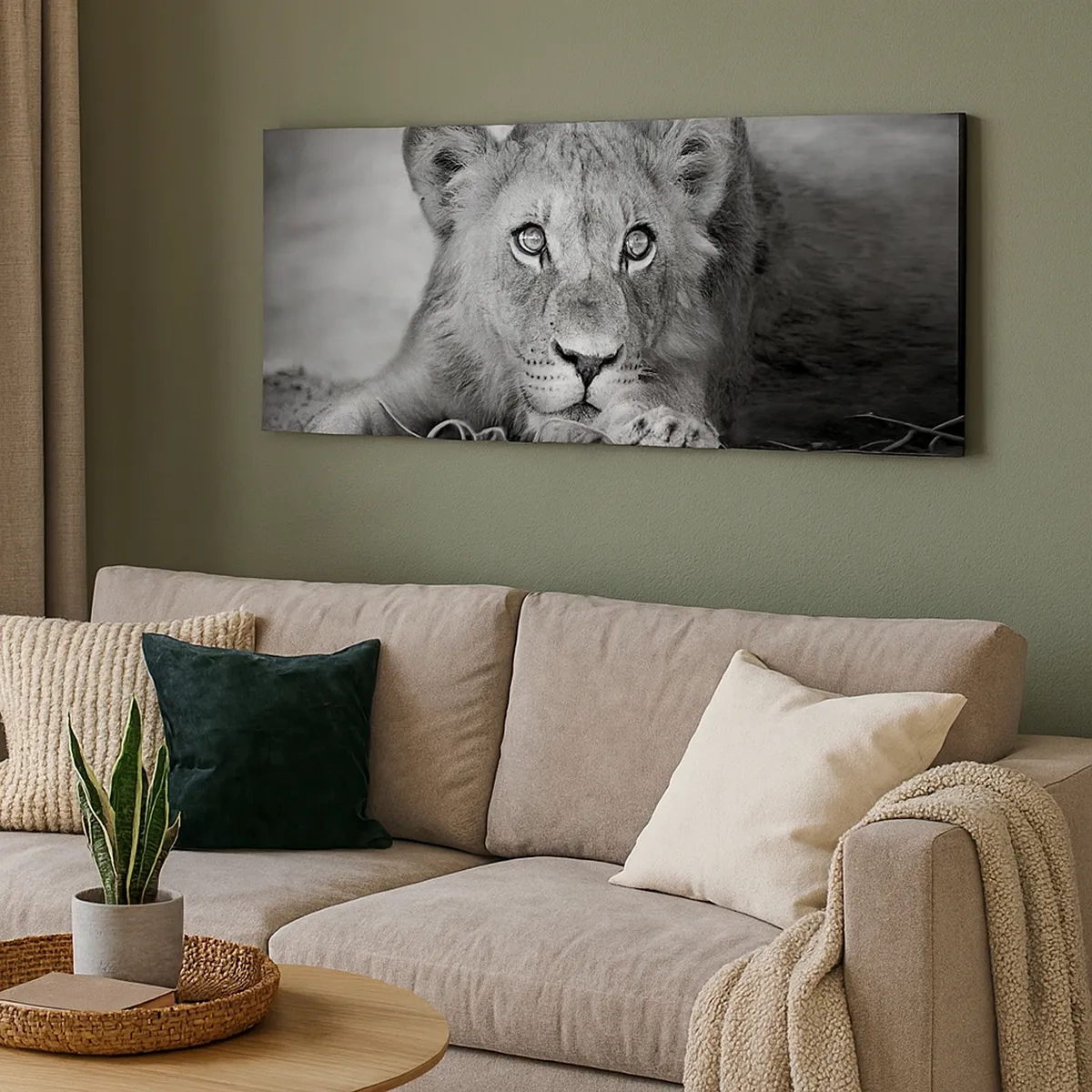 Impression sur toile - Image sur toile - Chiot royal - 30x30 cm